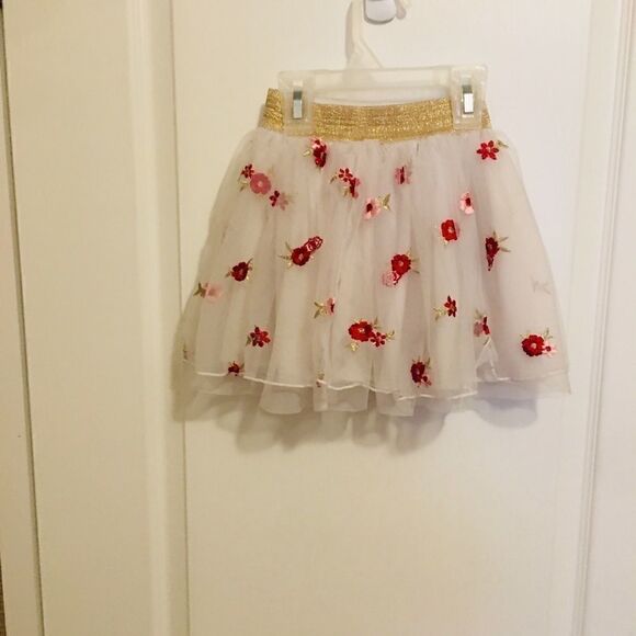 Health tex white lace and red  skirt 3 Toddler - Picture 3 of 8